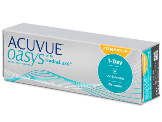 Oasys One Day Astigmatism Contact Lenses Box 30 Lenses