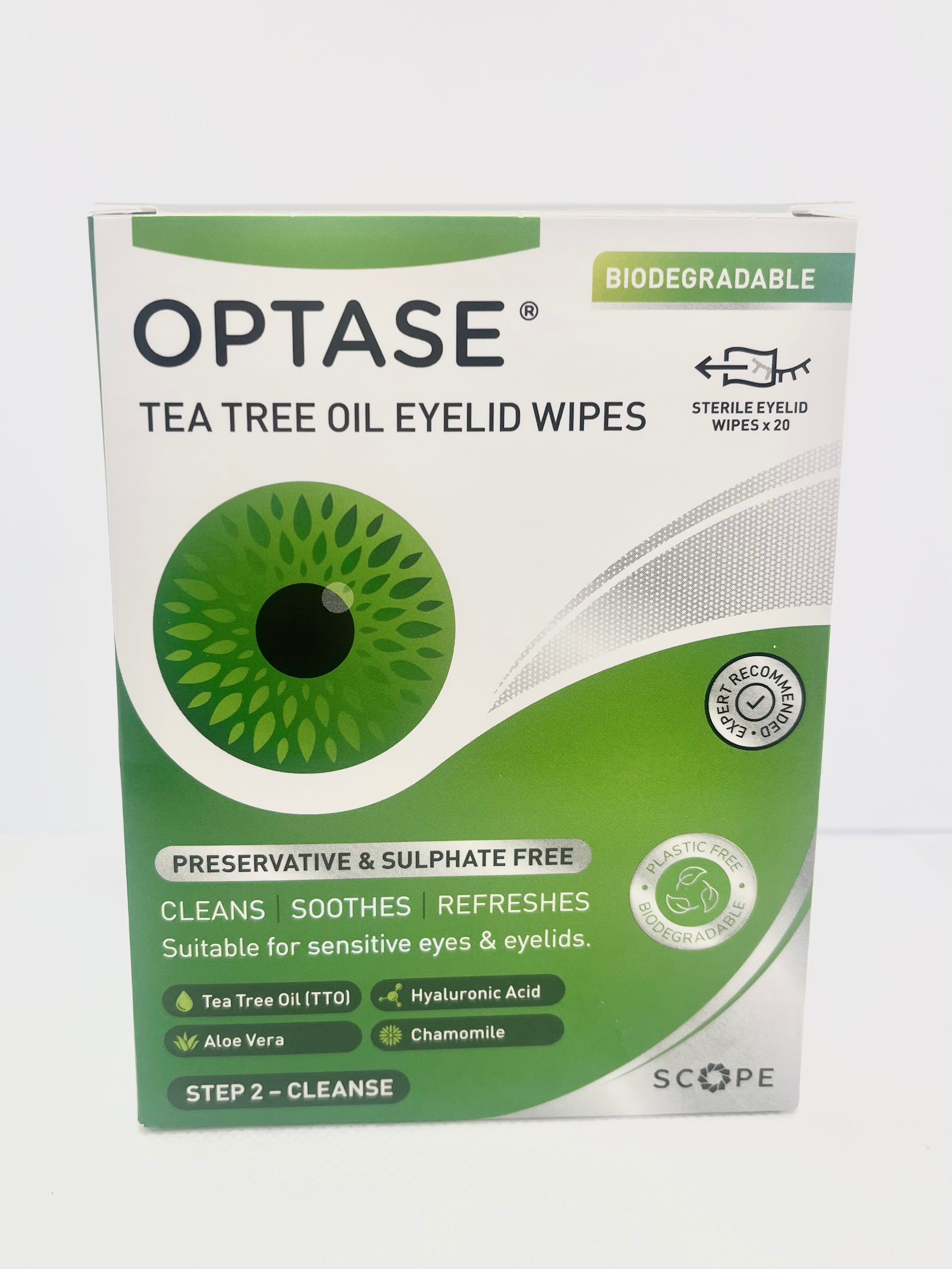 Optase Tea Tree Oil Eyelid Wipes